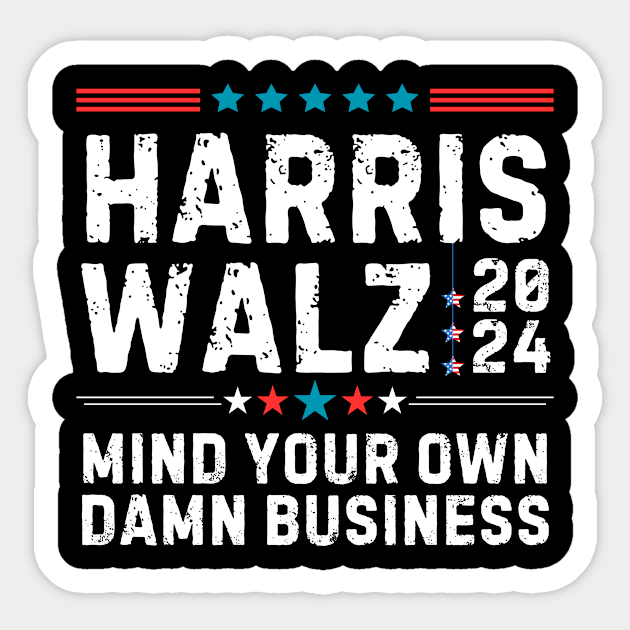 Harris Walz 2024 Sticker by The WYLD Tribe